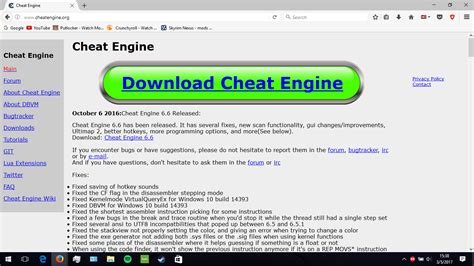 cheat engine 6.6|Cheat Engine :: View topic .